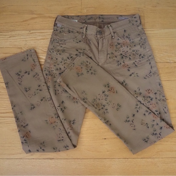 Citizens of Humanity Mandy high waist retro slim floral print, size 28 - Picture 3 of 9
